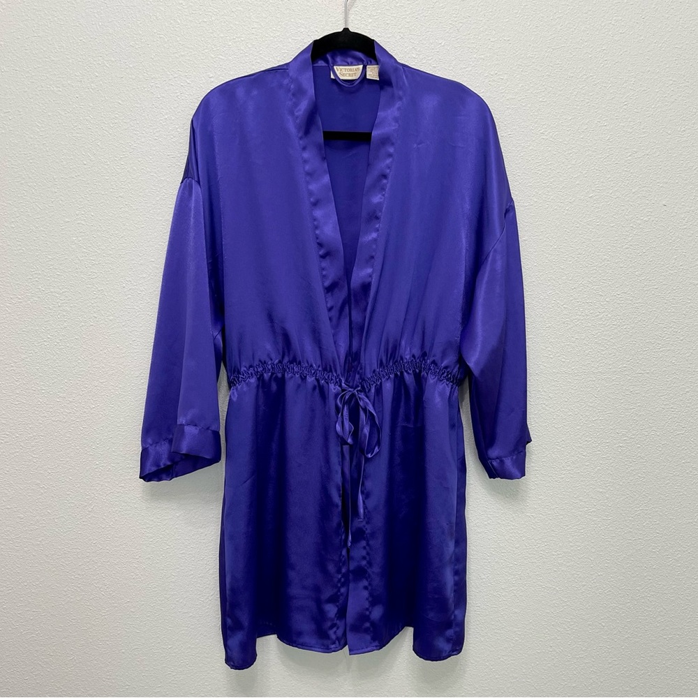 Victoria's Secret Women's Purple Satin Robe